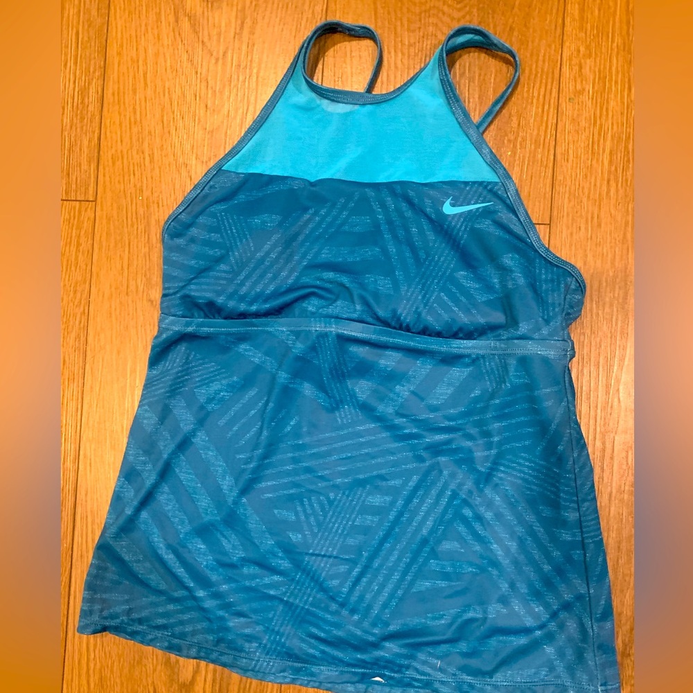 NIKE teal two tone tank